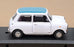 Cararama 1/43 Scale Diecast CARA12 - Mini Cooper - White/Blue