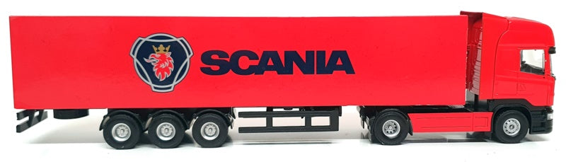 Joal 1/50 Scale Diecast 385 - Scania R Topline Truck & Trailer - Red