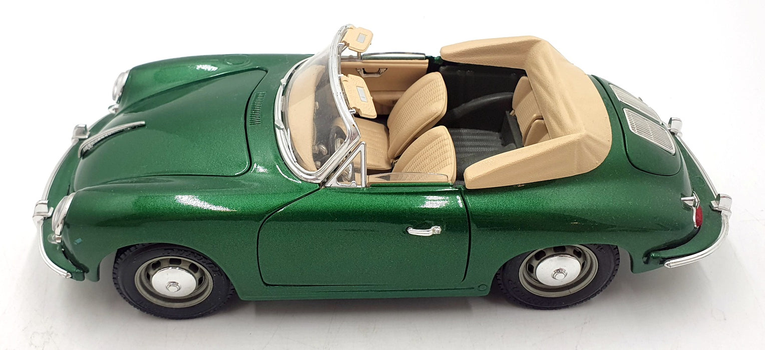 Burago 1/18 Scale Diecast 3051 - Porsche 356B Cabriolet 1961 - Met Green