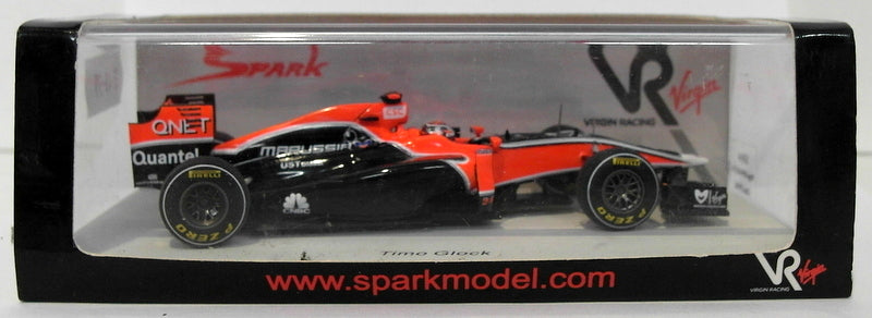 Spark Models 1/43 Scale S3014 - Virgin MVR-02 F1 China GP 2011 - #24 T.Glock