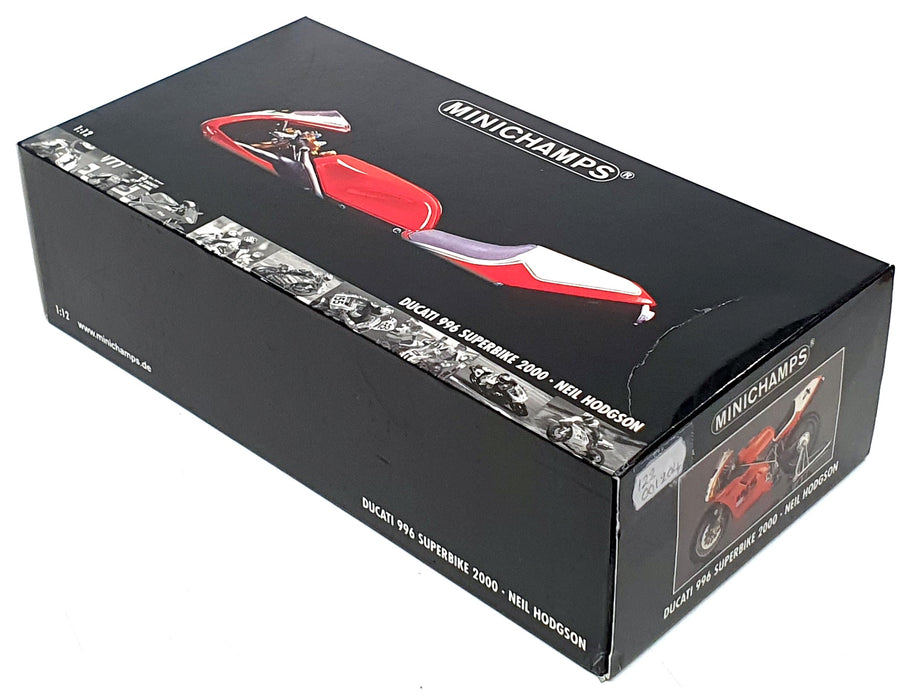 Minichamps 1/12 Scale 122 001204 - Ducati 996 Superbike 2000 #4 Neil Hodgson