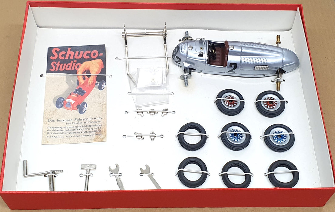 Schuco Studio II Appx 1/24 Scale 01222 - F1 Auto Union Clockwork Model Car Kit