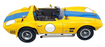 Exoto 1/18 Scale DC21823S - Chevrolet Corvette Grand Sport - Yellow/Blue