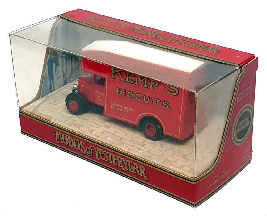 Matchbox 10cm Long Diecast Y-31 - 1931 Morris Courier Van (Kemp's Biscuits) Red