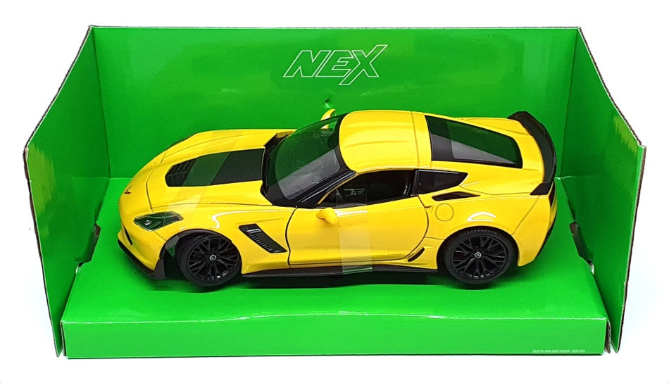 Welly NEX 1/24 Scale 24085W - 2017 Chevrolet Corvette Z06 - Yellow