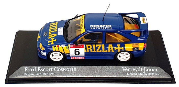 Minichamps 1/43 Scale 434 948206 Ford Escort Cosworth #6 Belgian Rally Inter '94