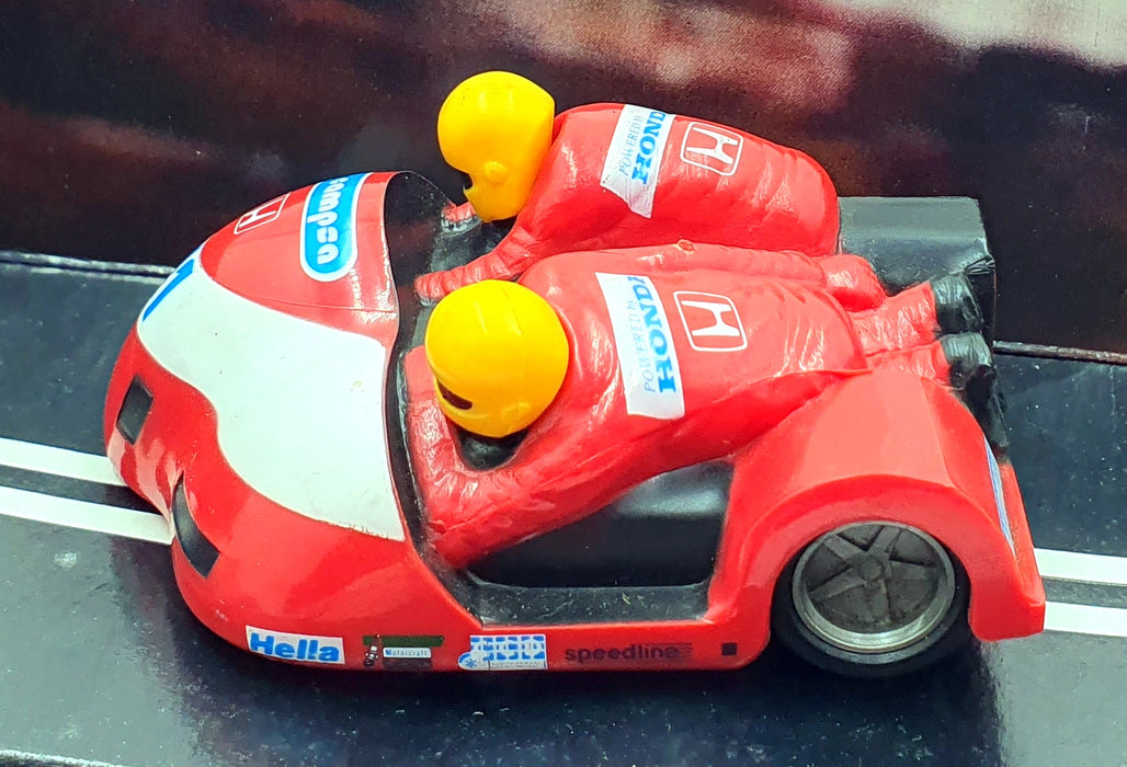Scalextric 1/32 Scale Slotcar C238 - Honda Motorbike/Side Car #11 "Racing Red"