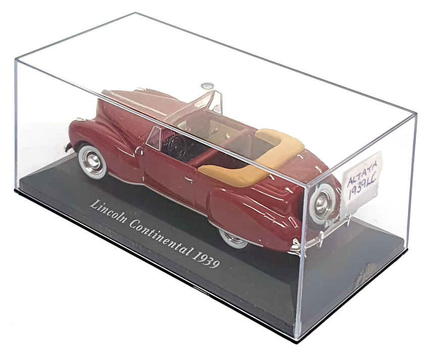 Altaya 1/43 Scale Diecast 1939LC - 1939 Lincoln Continental - Deep Red