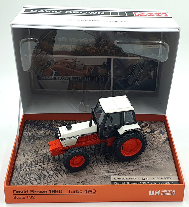 Universal Hobbies 1/32 Scale Diecast UH6755 - David Brown 1690 Turbo 4WD LE750