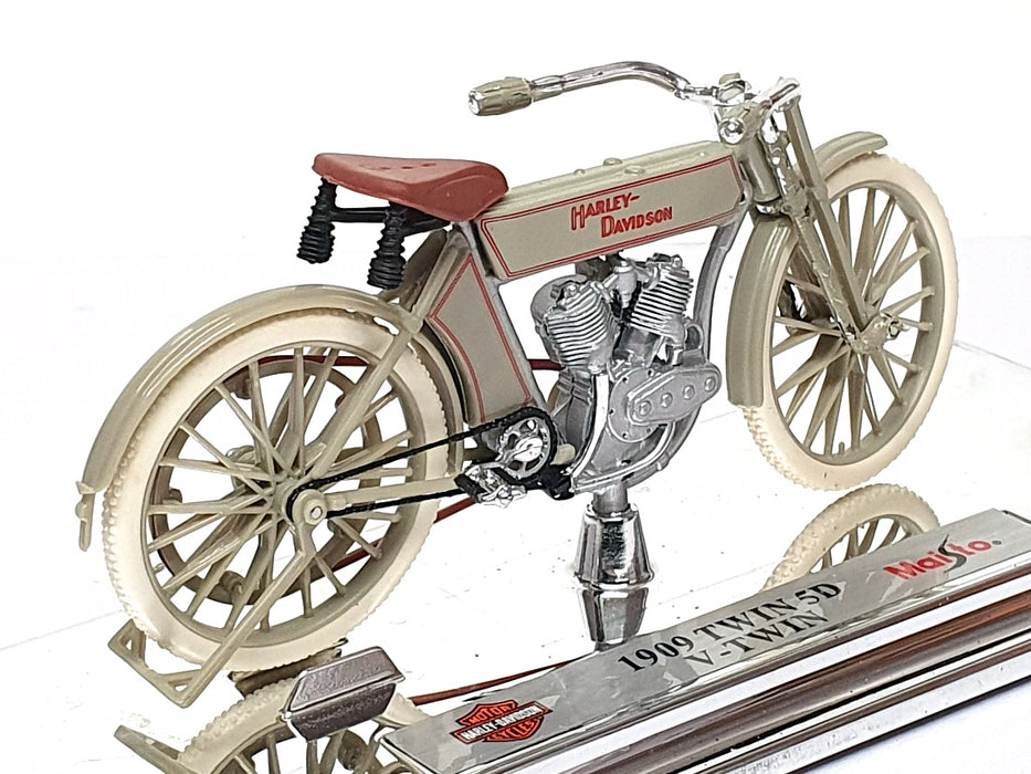 Maisto 1/18 Scale 39705 - 1909 Harley Davidson Twin 5D V-Twin - Grey