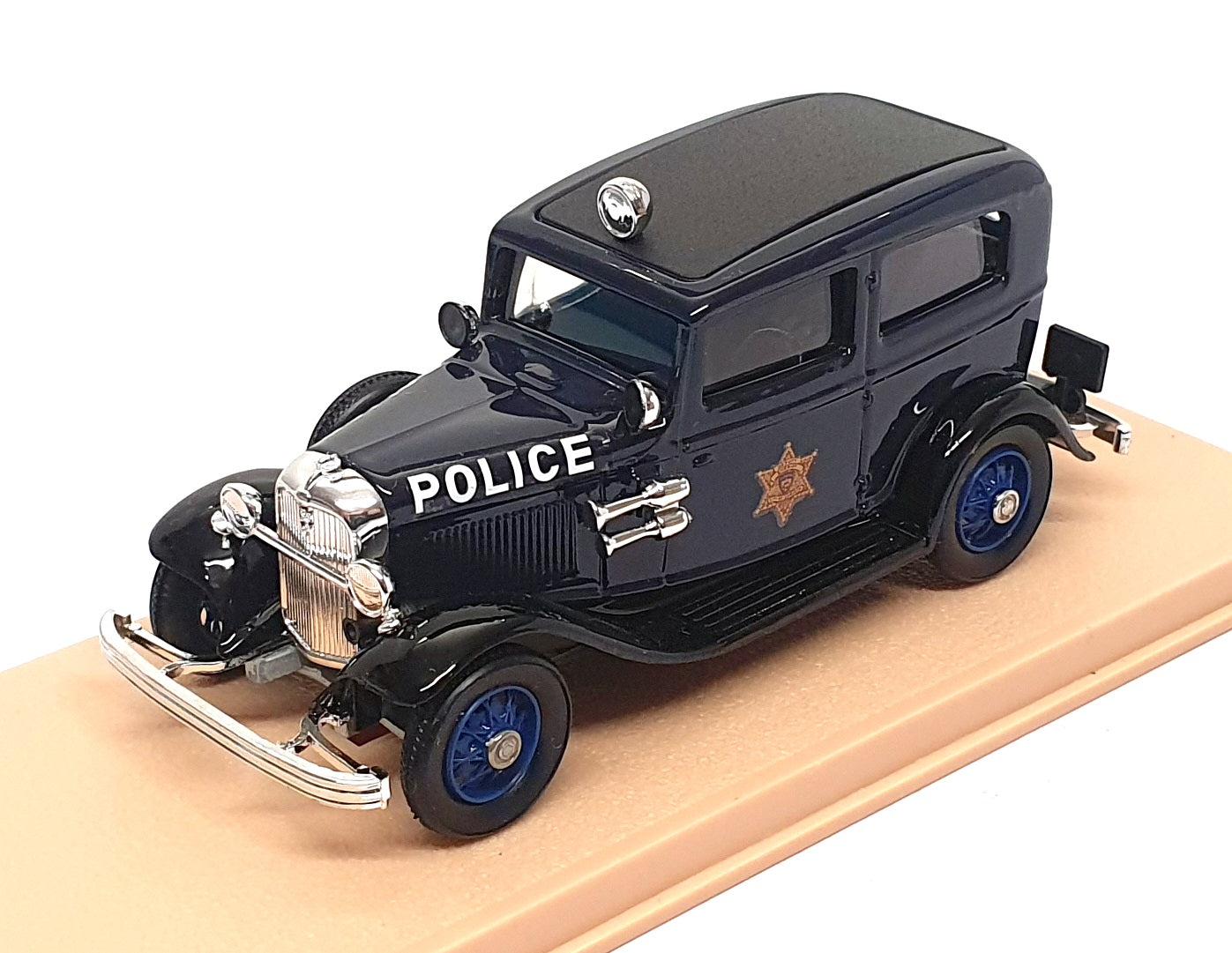 Eligor 1/43 Scale Diecast 1219 - 1932 Ford V8 Tudor USA Police - Dk. Blue