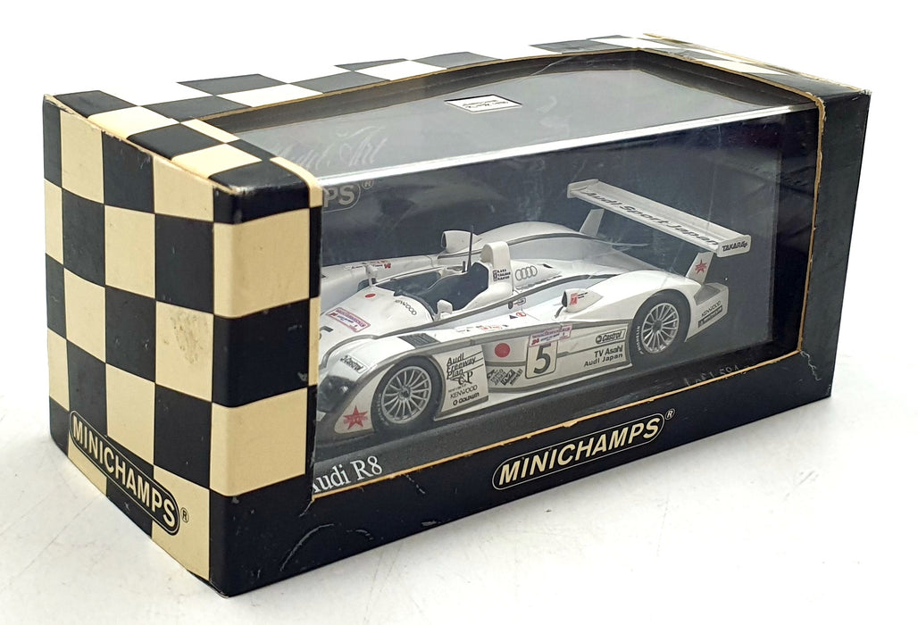 Minichamps 1/43 Scale Diecast 400 021205 - Audi R8 - Le Mans 24Hrs 2002