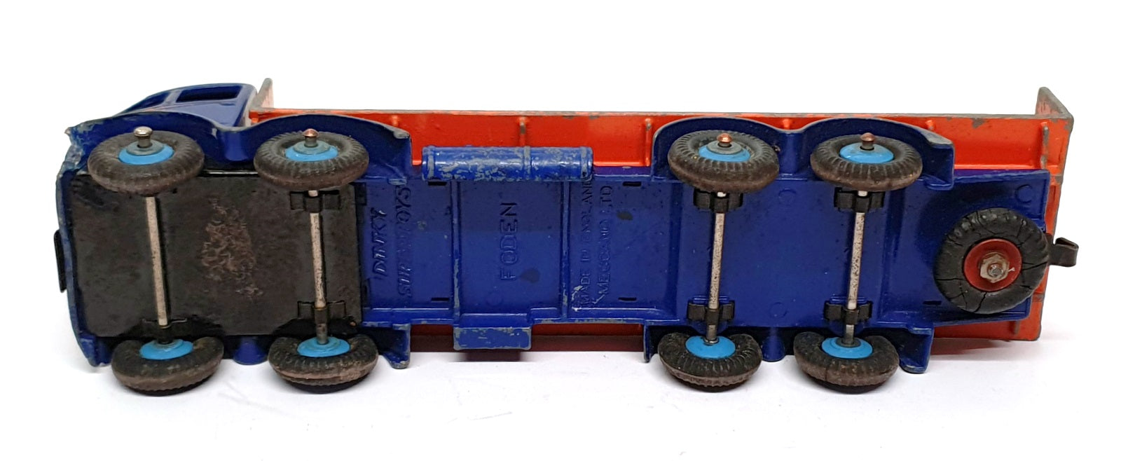 Dinky Supertoys 31526H -  Foden Flat Truck with Tailboard - Blue/Orange