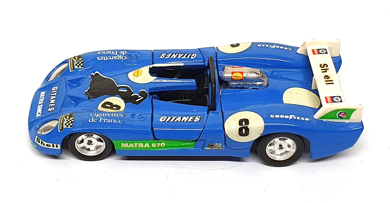 Norev Jet-Car 1/43 Scale Diecast 833 - Matra Simca 670 B Race Car #8 - Blue