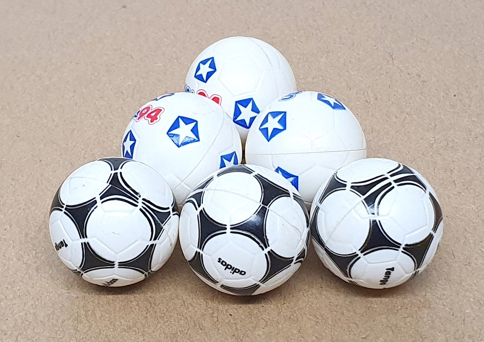 Subbuteo 61225 & 61205 - 3x Tango & 3x USA 94 Footballs