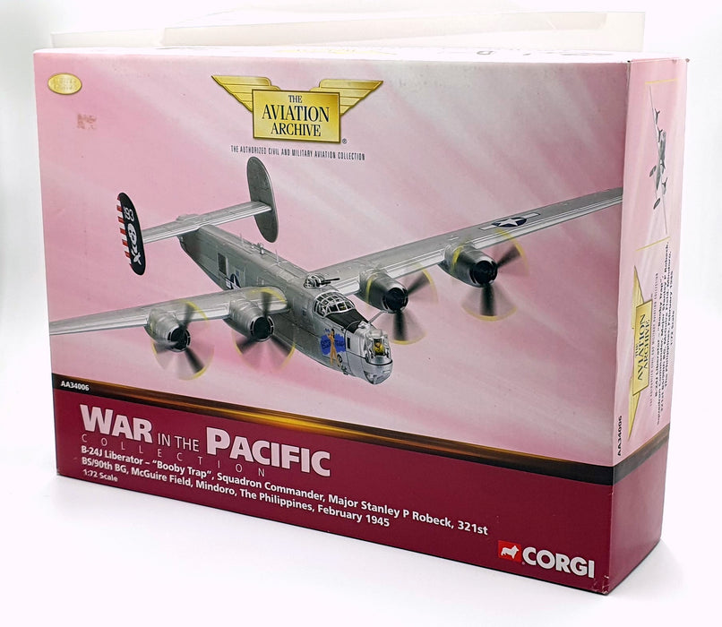 Corgi 1/72 Scale Diecast AA34006 B-24J Liberator Booby Trap Philippines Feb 1945