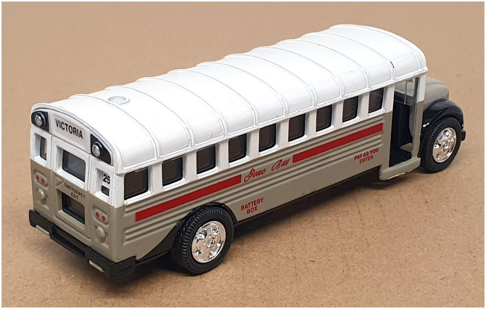 Alexsandro 13cm Long Diecast 10324 - Gozo Bus #25 Victoria - Grey/White