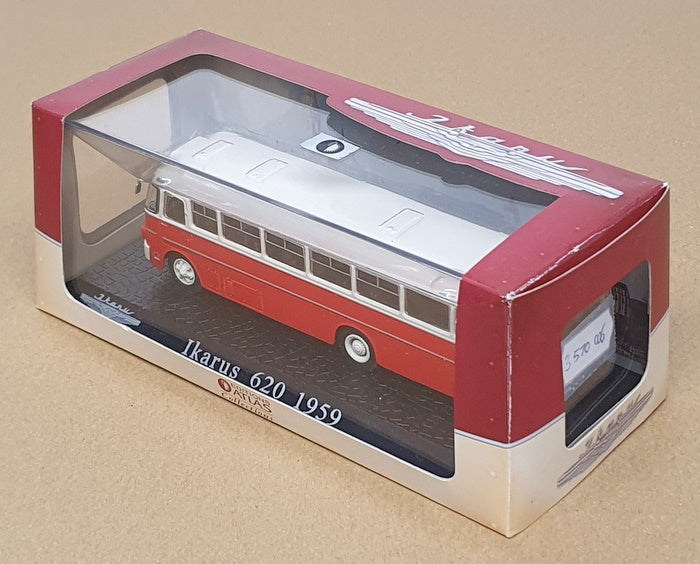 Atlas Editions 1/72 Scale 3 570 006 - 1959 Ikarus 620 Bus Coach - Red/White