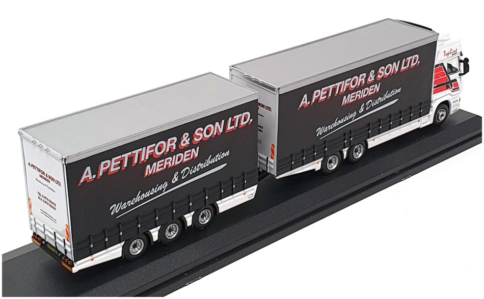 Oxford Diecast 1/76 Scale 76DBU002 - Scania Topline Drawbar - Pettifor & Son