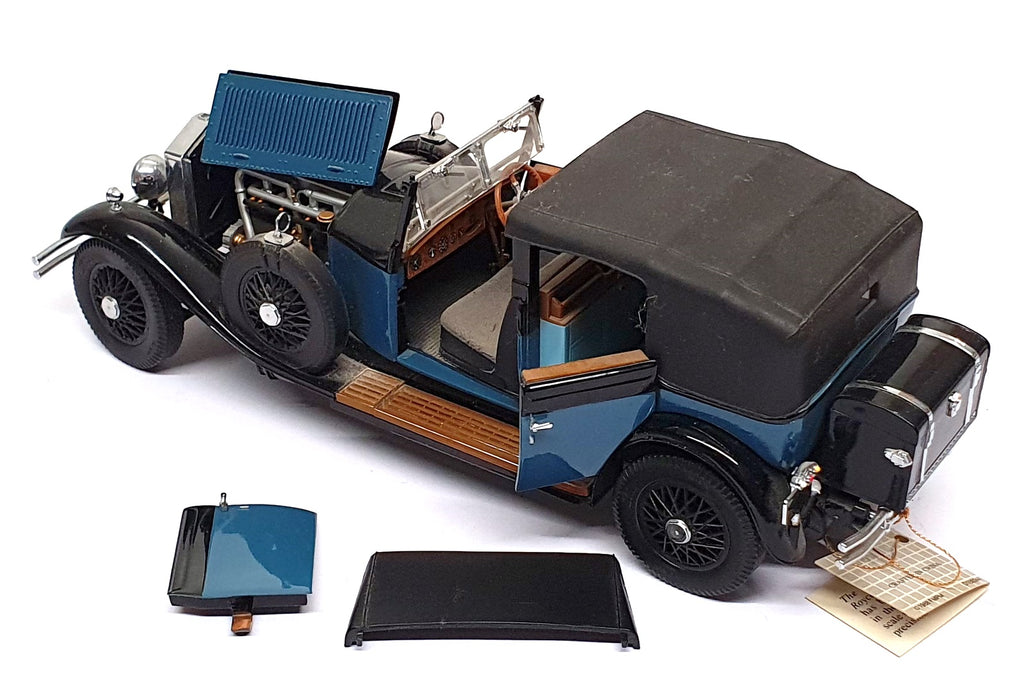 Franklin Mint 1/24 Scale 150326M - 1929 Rolls Royce Phantom 1 - Black/Blue