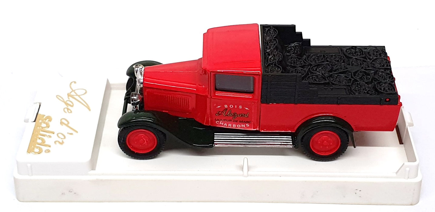 Solido 1/43 Scale 4408 - Citroen C4 Truck Bois Alaizard Charbons - Red