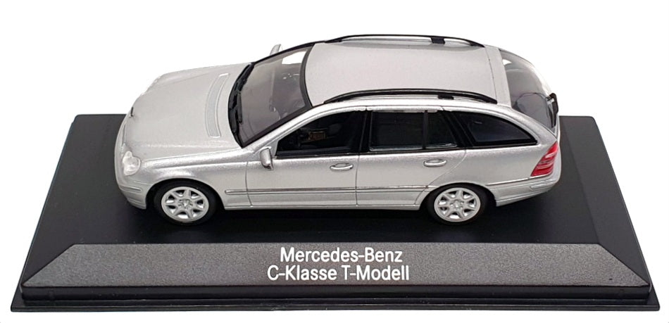 Minichamps 1/43 Scale B6 696 1919 - Mercedes Benz C-Class - Met Brilliant Silver