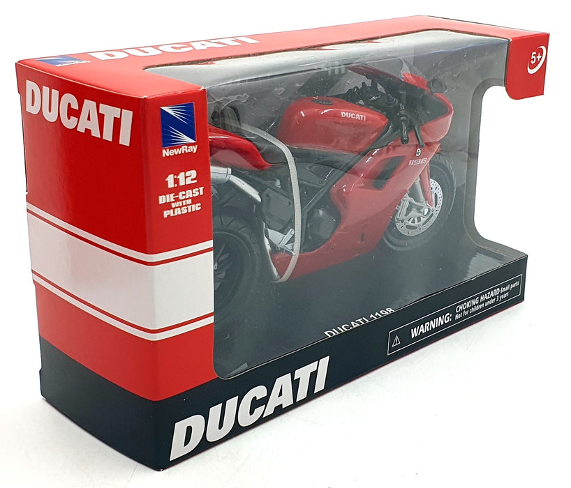 NewRay 1/12 Scale 57143A - Ducati 1198 Motorbike - Red