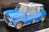 Solido 1/18 Scale Diecast 9277 - Austin Mini Cooper - Blue Scottish Flag Roof