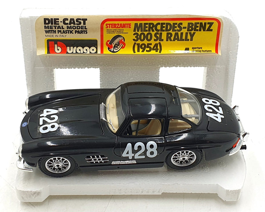 Burago 1/24 Scale Diecast 0132 - Mercedes-Benz 300SL Mille M. 1954 - Black