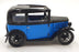 Ricko 1/18 Scale Diecast DC21125M - Austin 7 De Luxe Saloon 1932 - Blue/Black