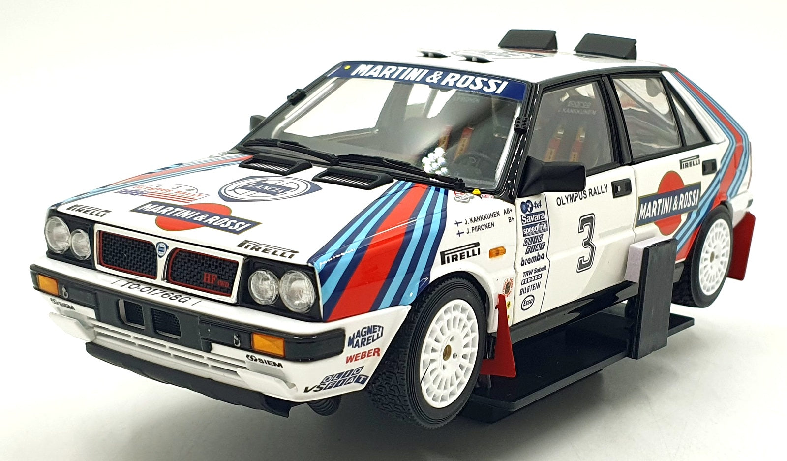 Kyosho 1/18 Scale KS08960E - Lancia Delta HF 4WD #3 Olympus Rally 1987