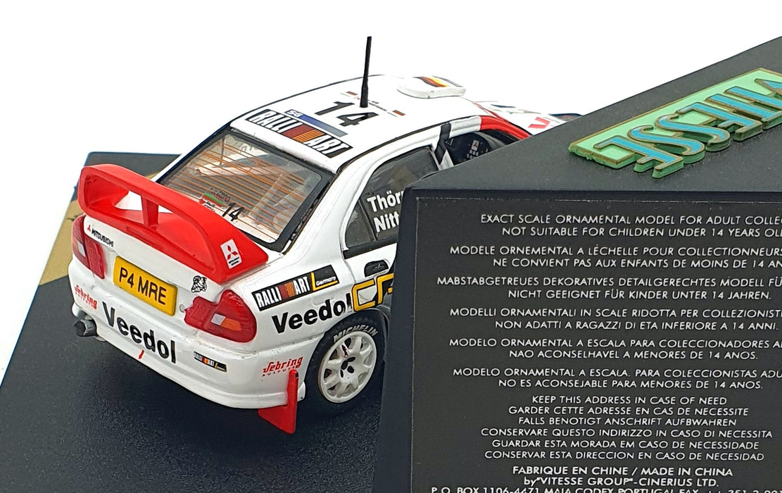 Vitesse 1/43 Scale V98108 - Mitsubishi Carisma GT #14 Portugal Rally 1998