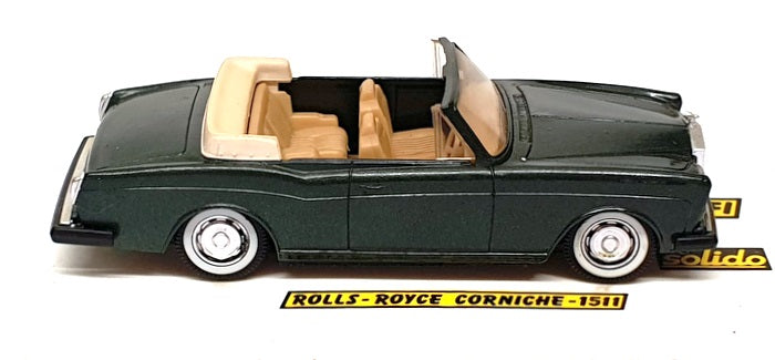 Solido 1/43 Scale Diecast 1511 - Rolls Royce Corniche - Dk. Green