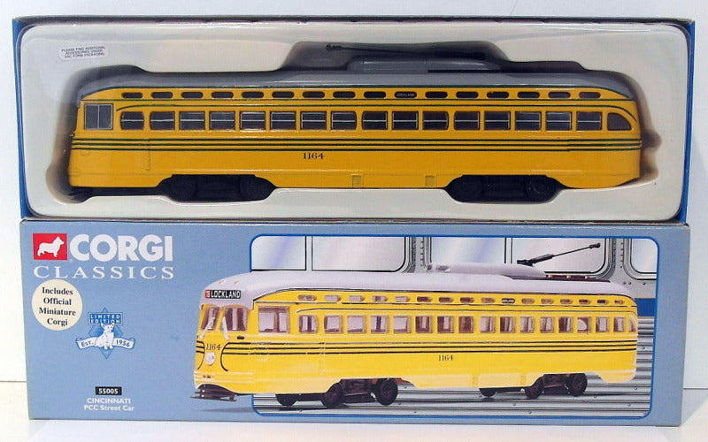 Corgi Classics 1/50 Scale Diecast 55005 - Cincinnati PCC Street Car - Yellow