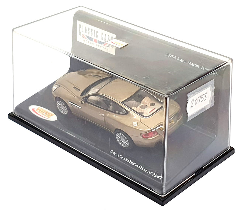 Vitesse 1/43 Scale Diecast 20753 - Aston Martin Vanquish - Glengarry Gold