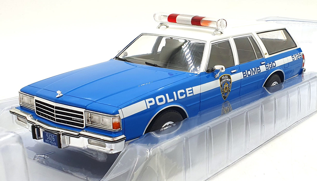 MCG 1/18 Scale Diecast MCG18477 1985 Chevrolet Caprice Estate Wagon Police Blue