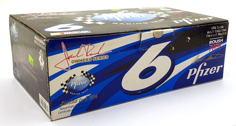 Team Caliber 1/24 Scale 0062049PF - Ford Taurus Nascar #6 Pfizer Black - Martin