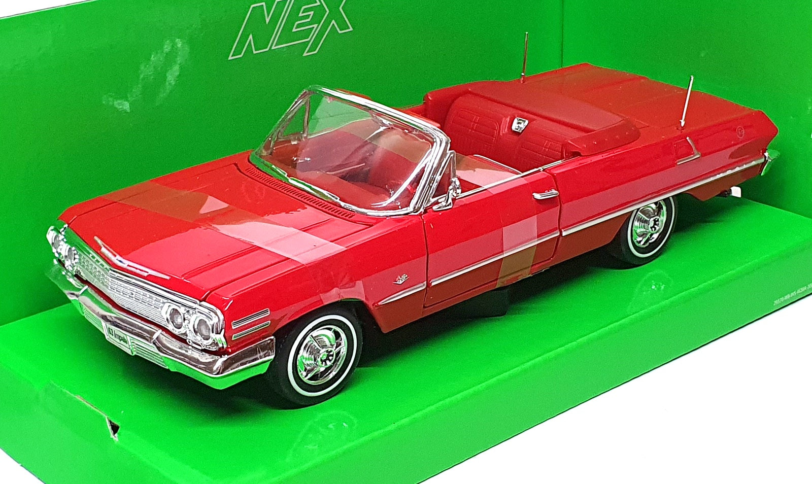 Welly 1/24 Scale Diecast 22434W - 1963 Chevrolet Impala - Red
