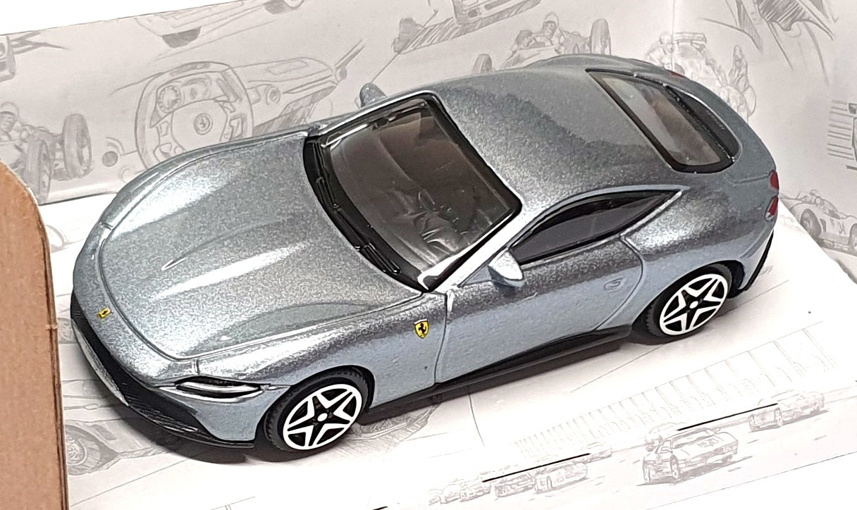 Burago 1/43 Scale Diecast 18-36000 - Ferrari Roma - Met. Grey