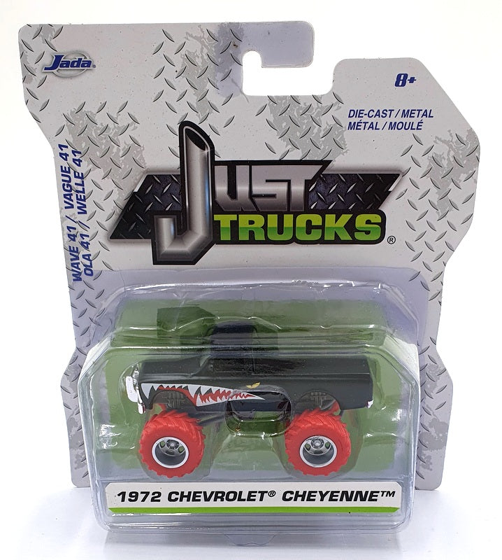 Jada Just Trucks 1/64 Scale 14020 - 1972 Chevrolet Cheyenne - Black/Red