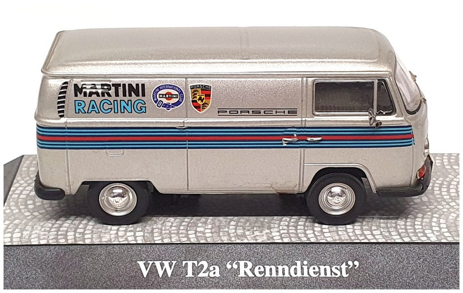 Premium ClassiXXs 1/43 Scale 11258 - VW T2a Transporter (Renndienst) Silver