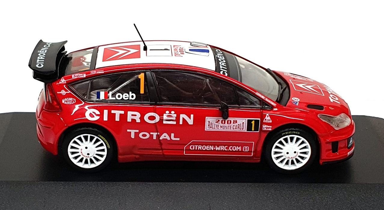 Altaya 1/43 Scale CC408 - Citroen C4 WRC #1 Monte Carlo Rally 2008 Loeb