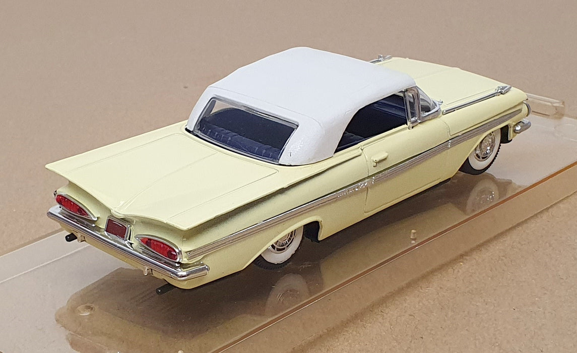 Vitesse 1/43 Scale 391 - 1960 Chevrolet Impala Closed Cabrio - Yellow/White
