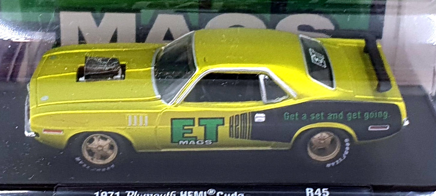 Castline M2 Machines 1/64 Scale R45 - 1971 Plymouth HEMI Cuda - Met. Green