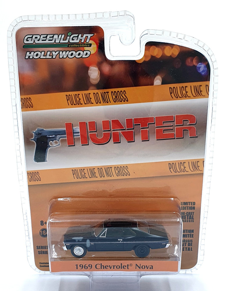 Greenlight 1/64 Scale 44880-D - 1969 Chevrolet Nova Hunter - Black