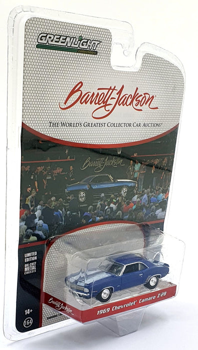 Greenlight 1/64 Scale 37250-C - 1969 Chevrolet Camaro Z/28 - Blue