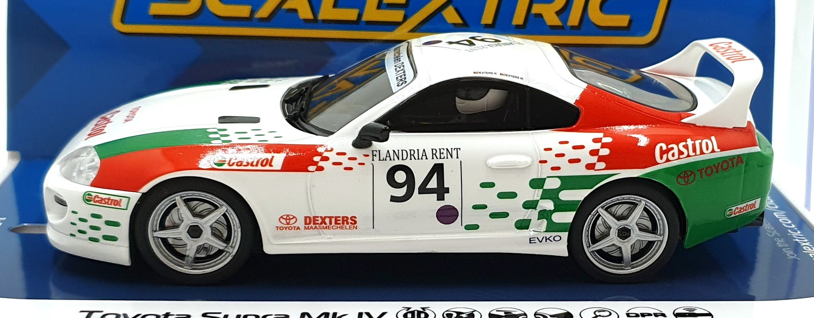 Scalextric 1/32 Scale Slotcar C4616 - Toyota Supra Mk IV #94 White