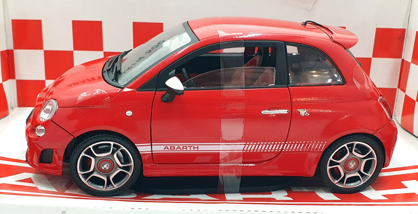 Mondo Motors 1/18 Scale Diecast 500871 - Fiat 500 Abarth - Red