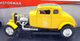 Motor Max 1/18 Scale Diecast 73172TC - 1932 Ford Hot Rod - Yellow