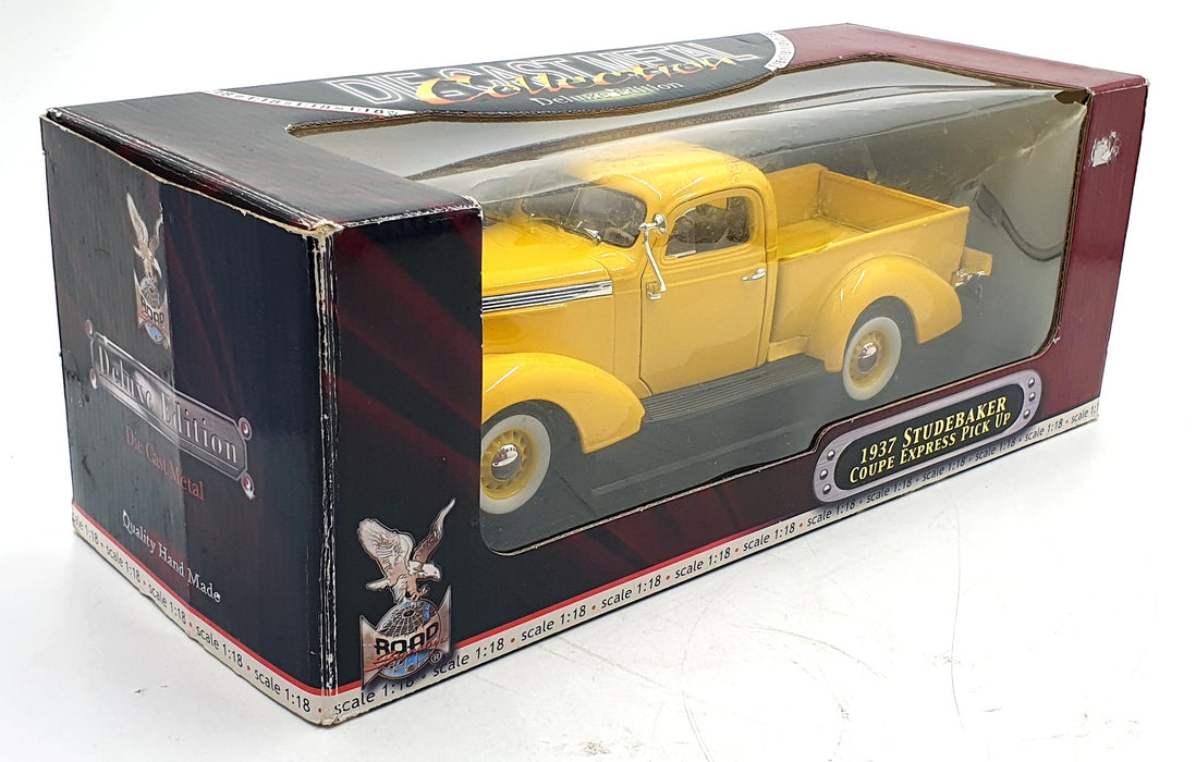 Road Signature 1/18 Scale 92458 1937 Studebaker Coupe Express Pick-Up Yellow